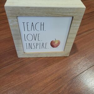 Inspiring Wooden Frame with Apple Design